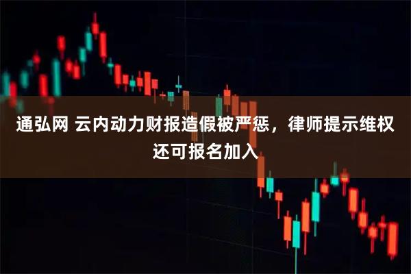 通弘网 云内动力财报造假被严惩，律师提示维权还可报名加入
